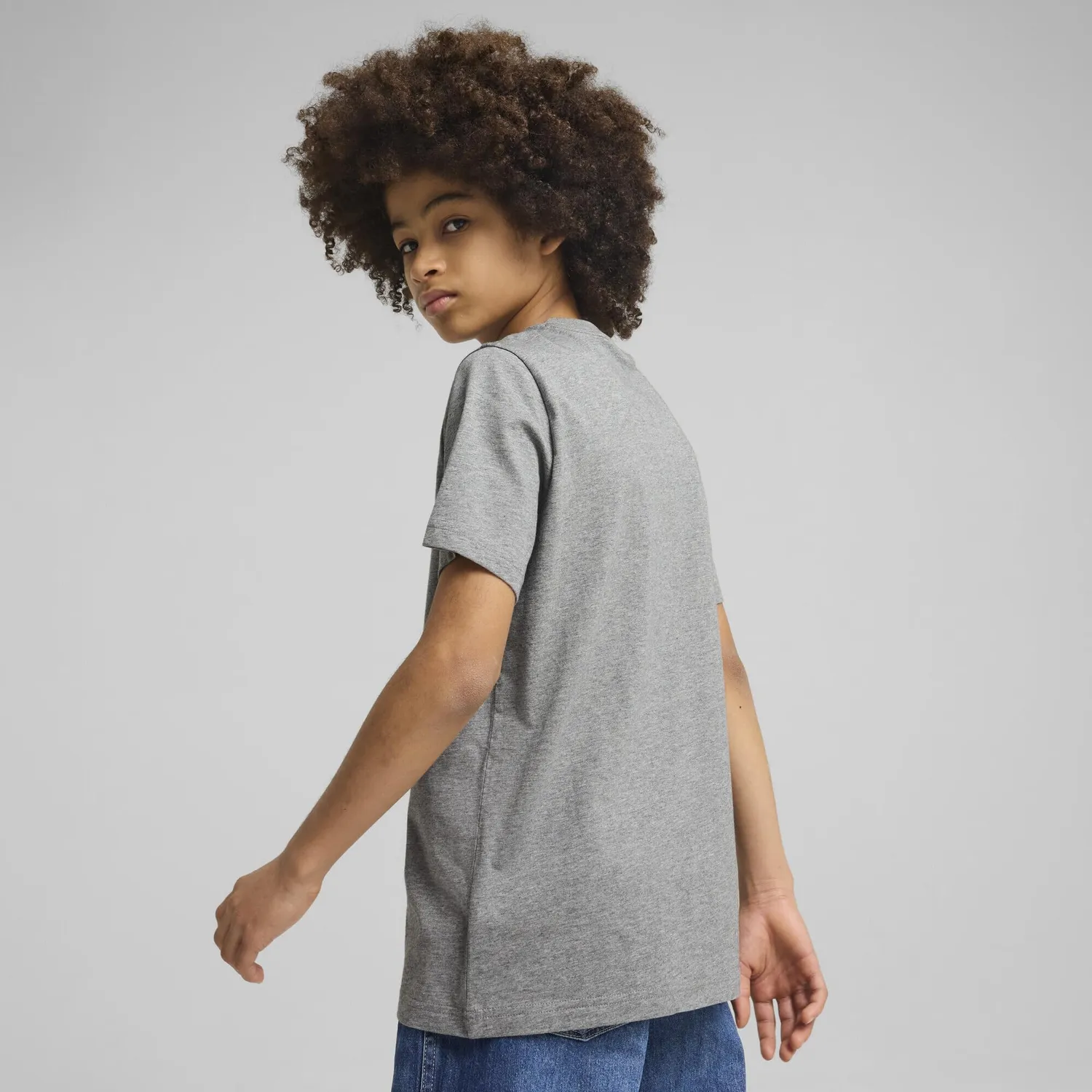 Puma Essentials No.1 Logo t-shirt ragazzi ruby cotone