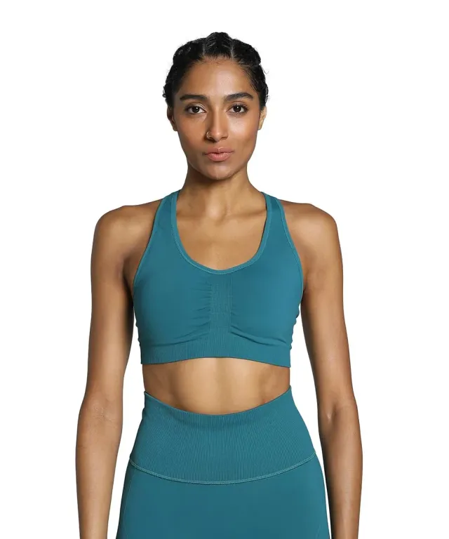 Puma 4Keeps Shapeluxe Seamless Bra reggiseno verde