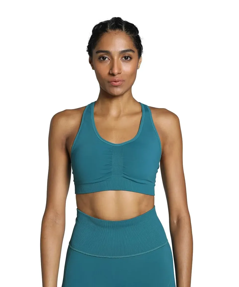 Puma 4Keeps Shapeluxe Seamless Bra reggiseno verde