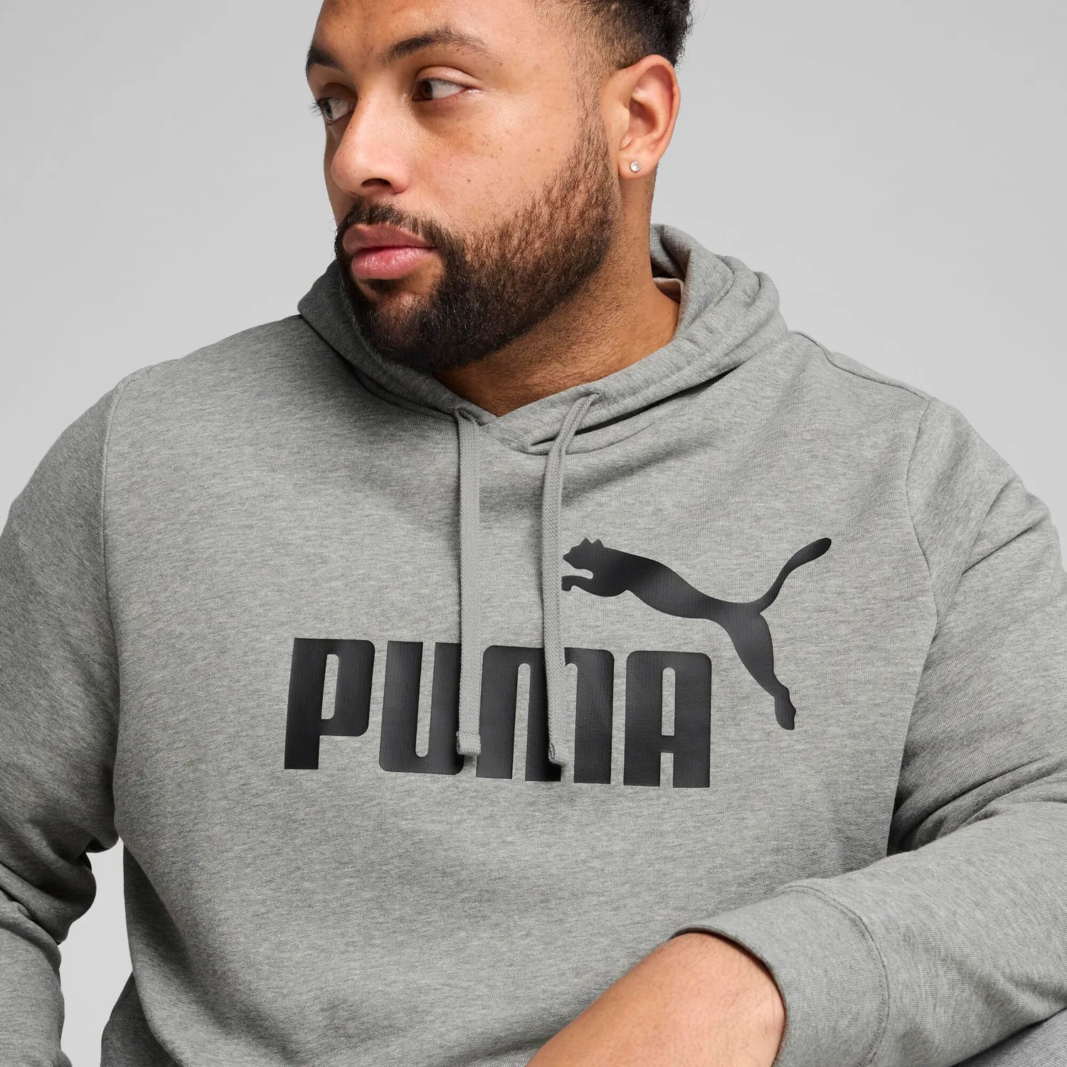 Puma Ess No.1 Logo Hoodie TR felpa uomo S grigia