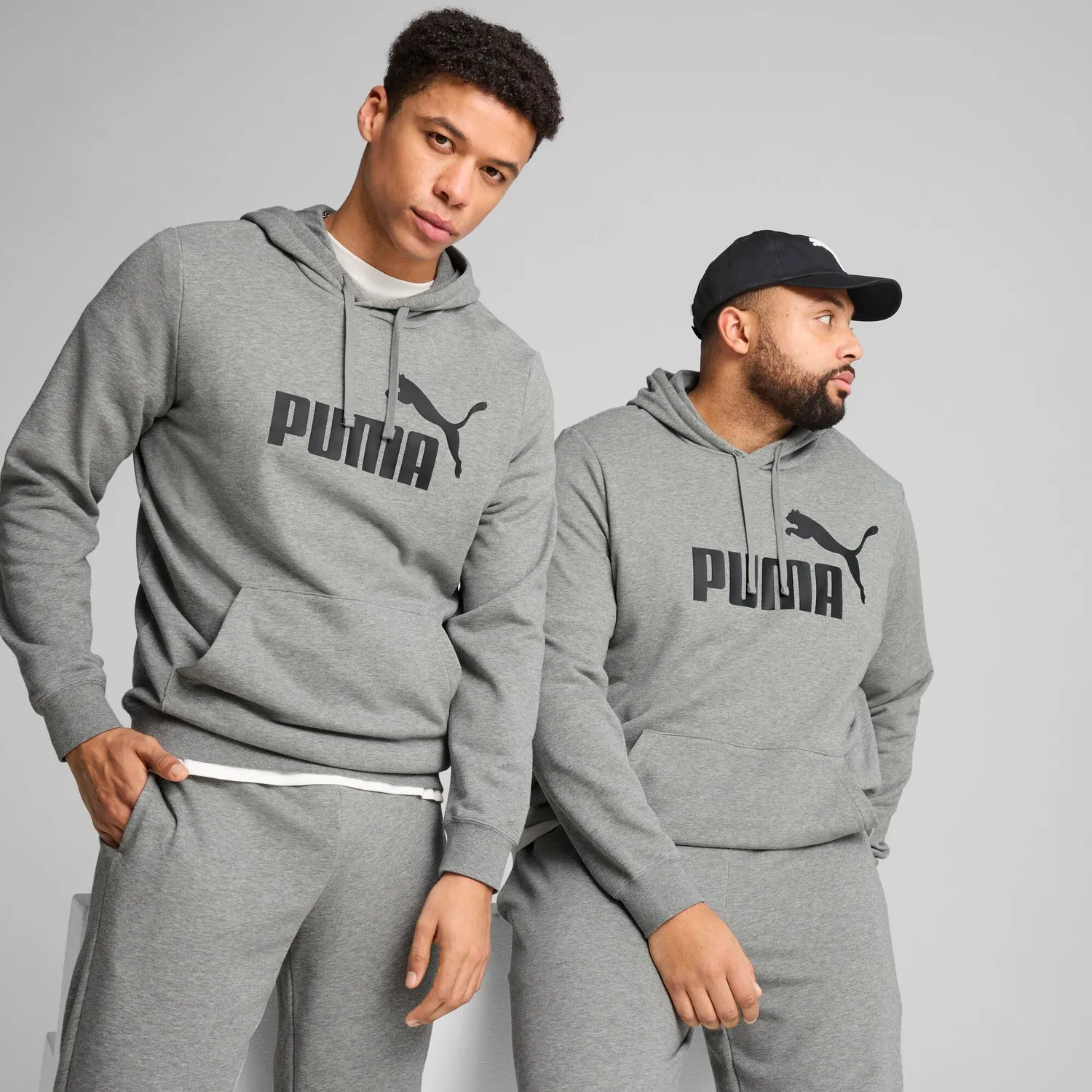 Puma Ess No.1 Logo Hoodie TR felpa uomo S grigia