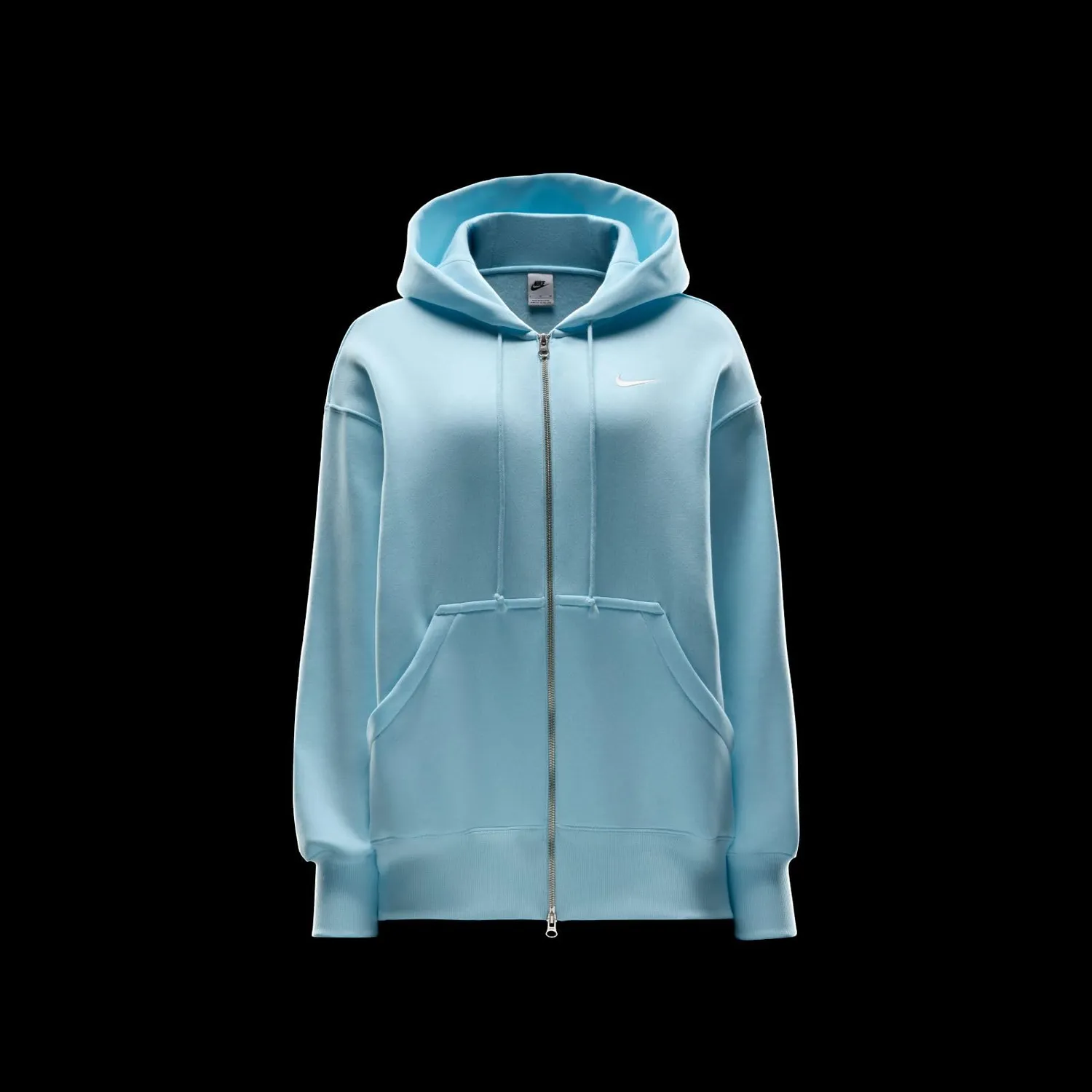 Nike Phoenix Fleece Felpa Donna Glacier Blue calda