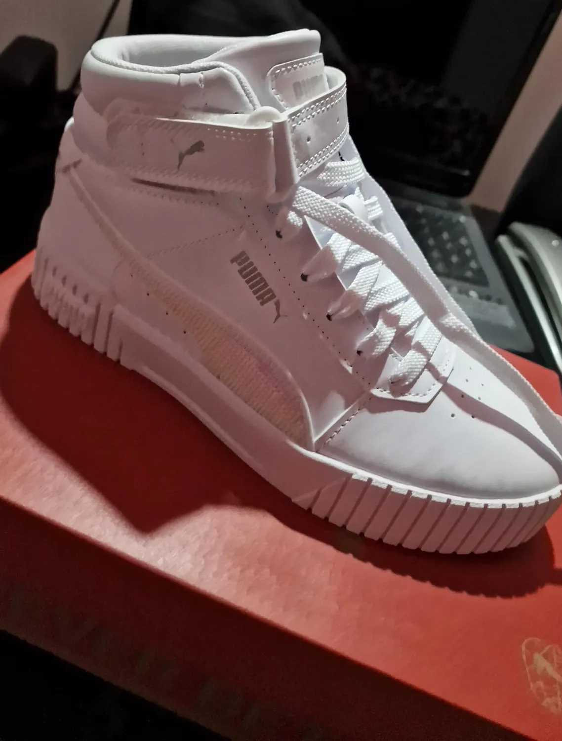 PUMA Carina 2.0 sneakers mid donna bianche