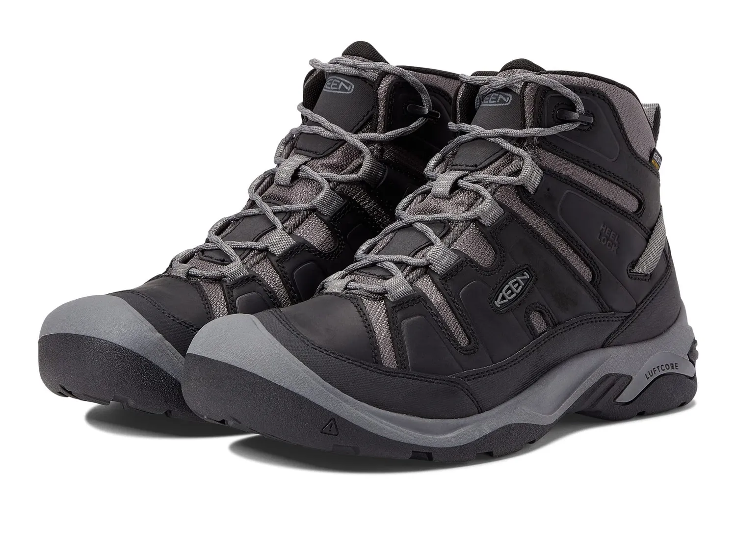 KEEN Circadia Mid Waterproof Wide scarponi uomo pelle