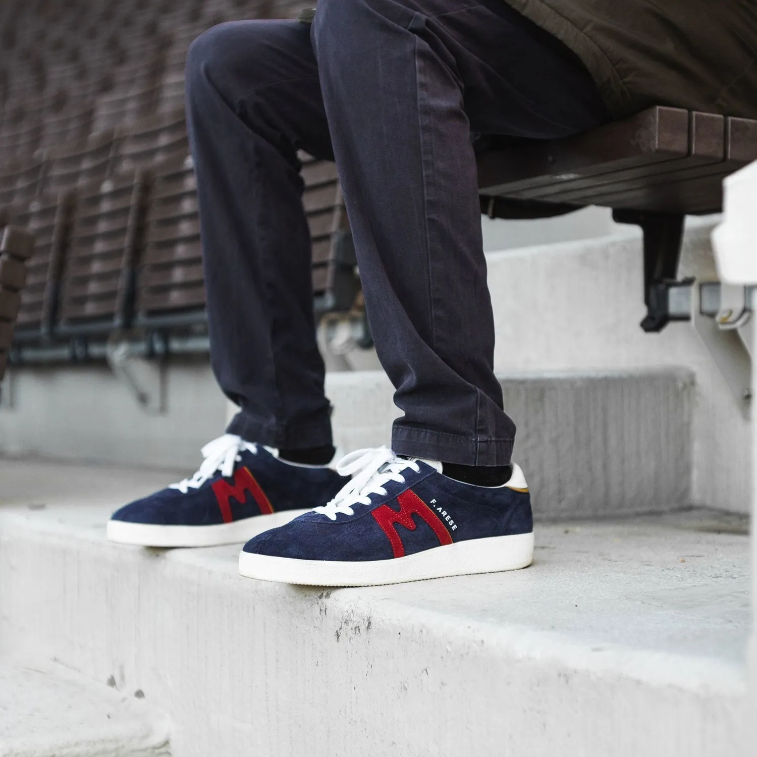 Karhu Trampas Franco Arese sneakers blu cherry pelle