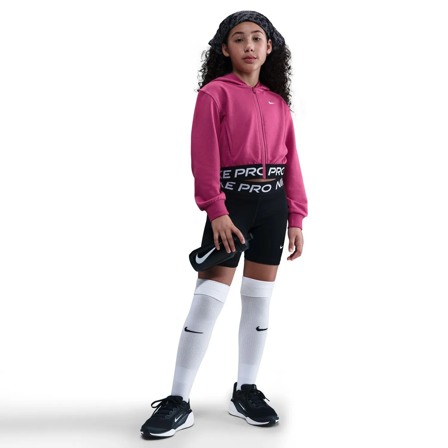 Nike Pro Fleece Dri-Fit felpa bambina 8-9 anni blu