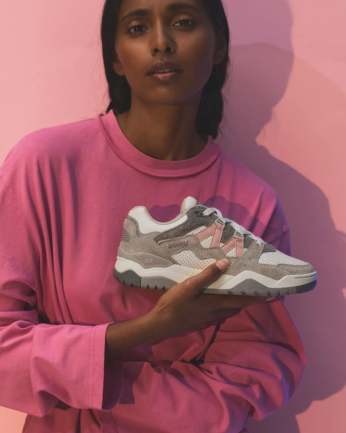 Karhu Fusion XT Silver Lining Adobe Rose sneakers pelle