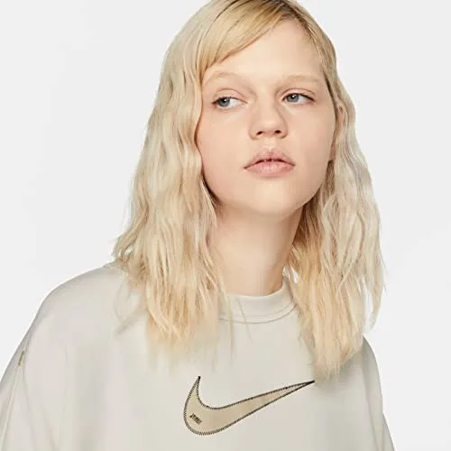 Nike Cropped Crew Felpa Donna L Corta Manica Lunga