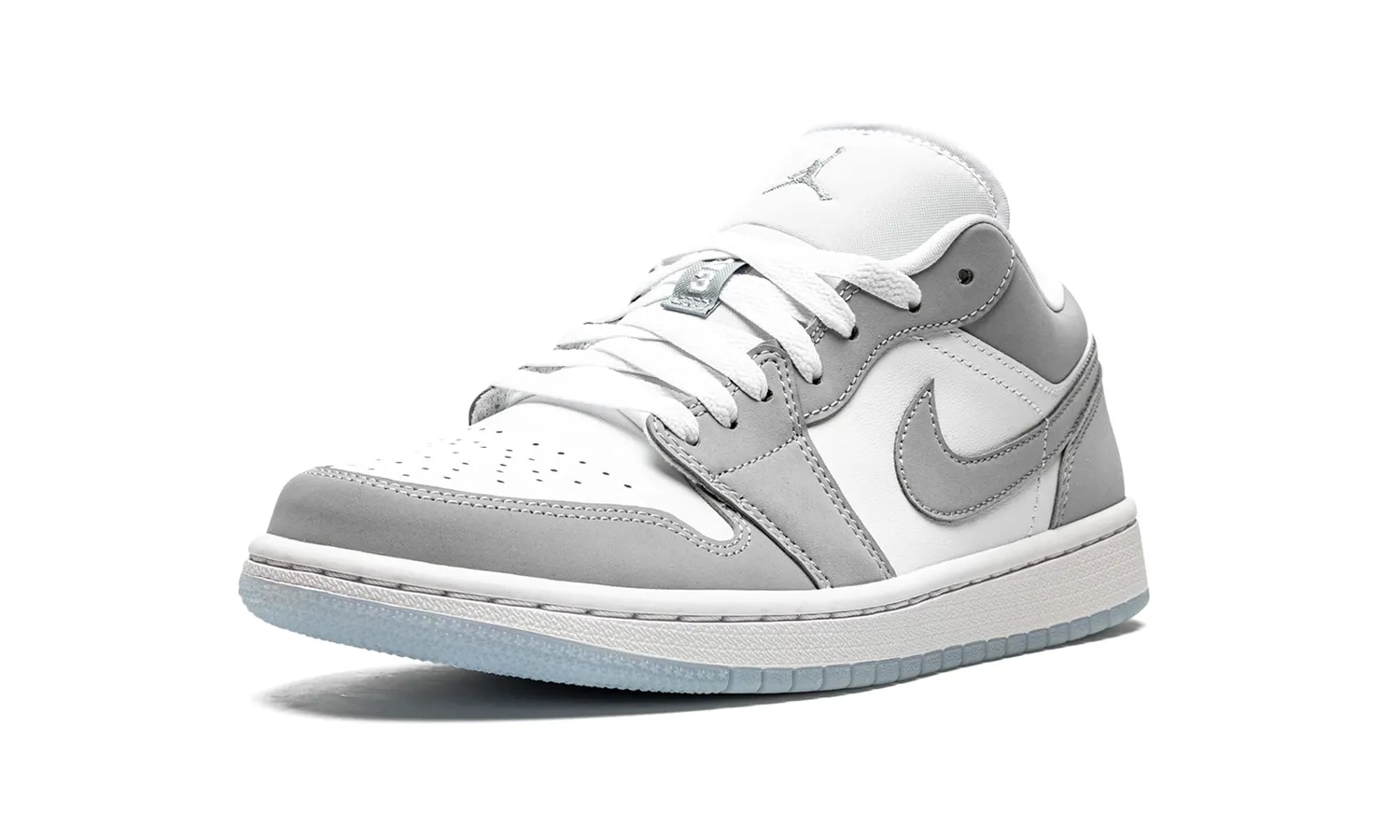 Nike Air Jordan 1 sneaker basse donna bianco grigio