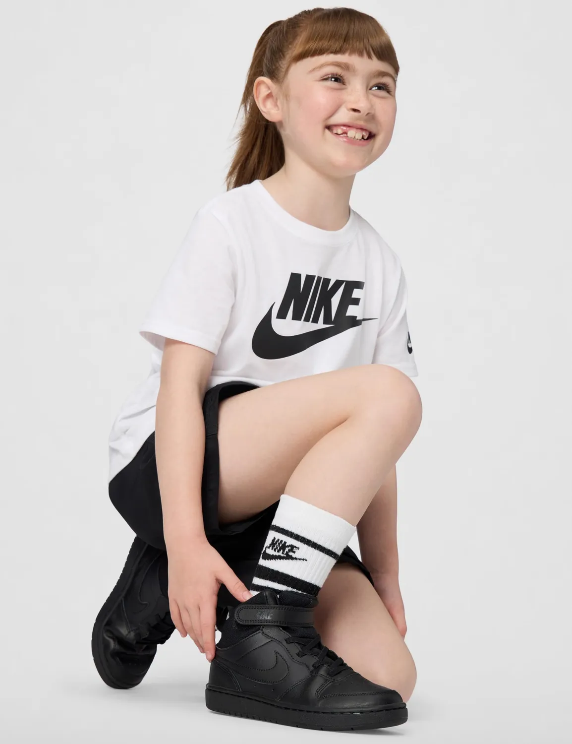 Nike Court Borough Mid 2 sneakers bimbo bianche 31.5