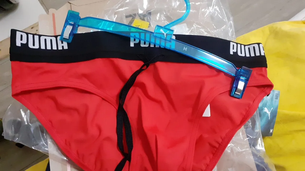 PUMA costume slip uomo cloro resistente blu