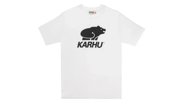 Karhu Basic Logo t-shirt bianca cotone 170 g