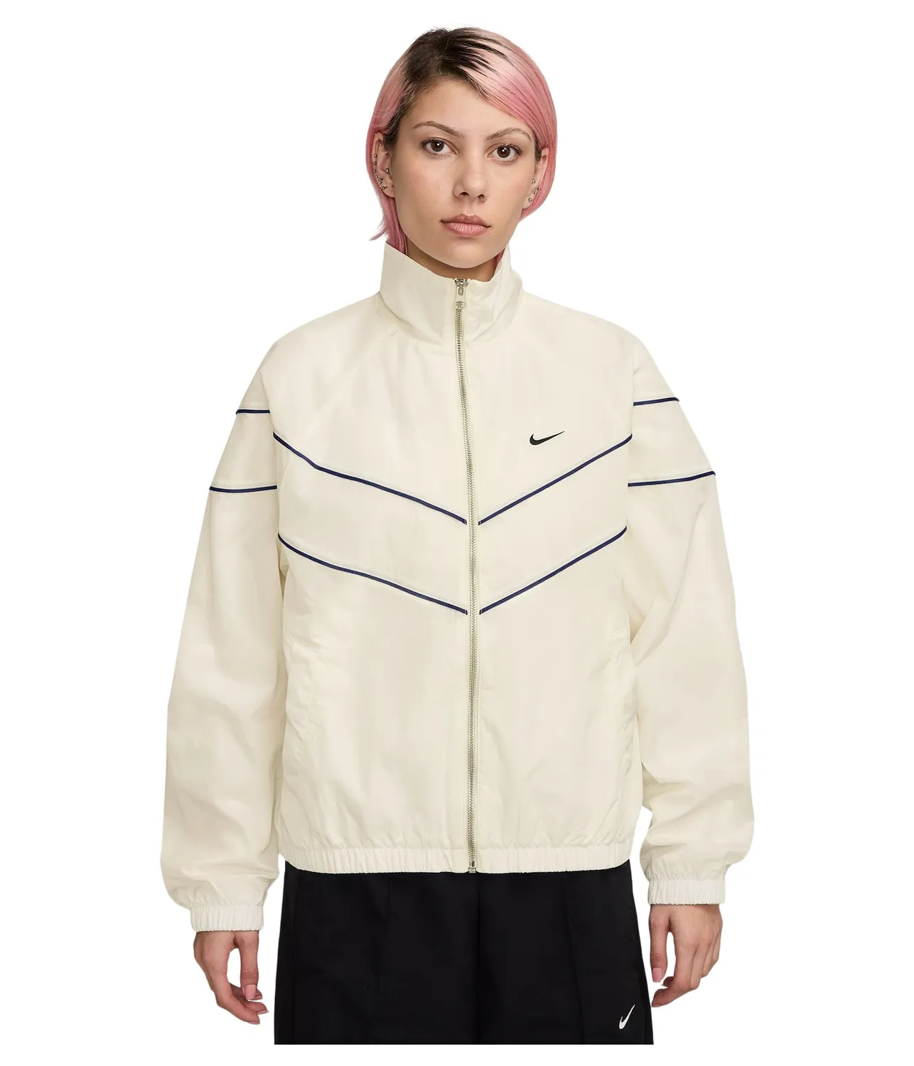 Nike Windrunner giacca donna L vela navy antivento
