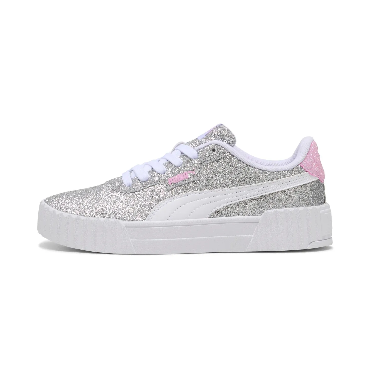 Puma Carina 3.0 Glitz Jr sneakers 37.5 argento