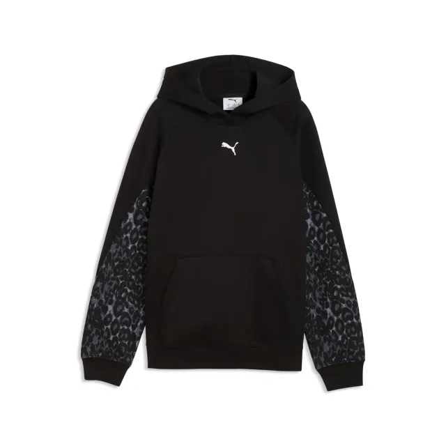 Puma Sport Animal Hoodie FL felpa bambina Mouse Gray