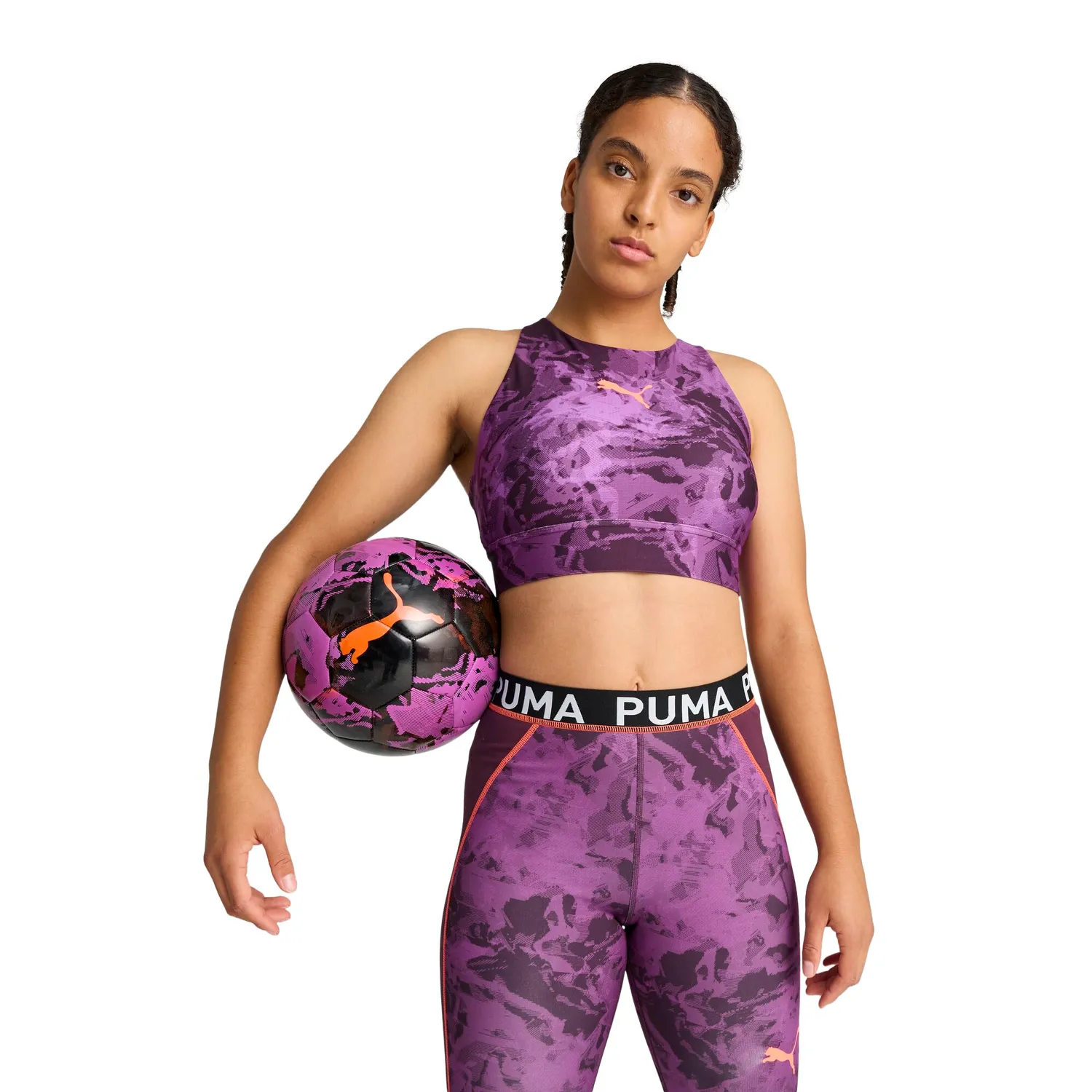 Puma Eversculpt indBLAZE reggiseno calcio donna S prugna