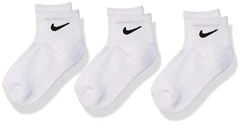 Nike Basic Pack Ankle calzini bambino bianco 3 paia EU 27-35