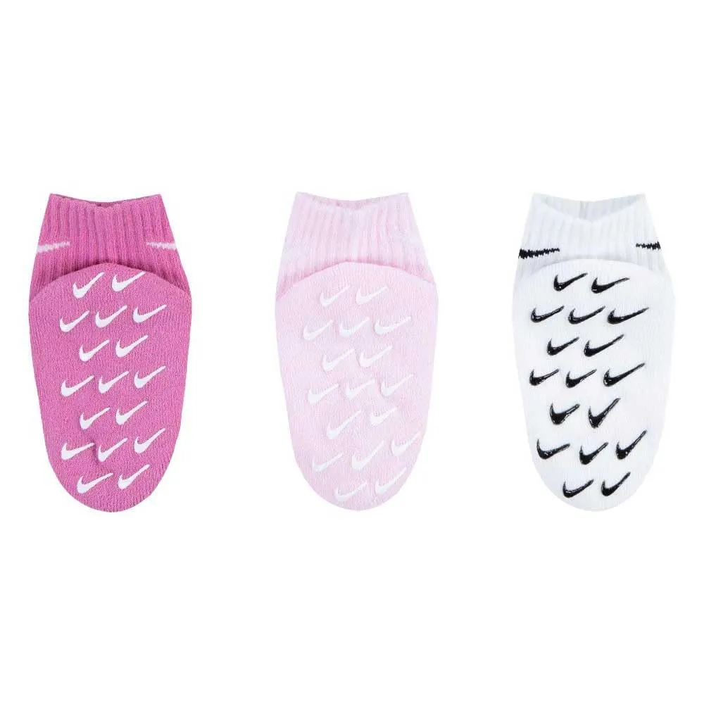 Nike Gripper Qtr calzini bambino 3 paia flamingo