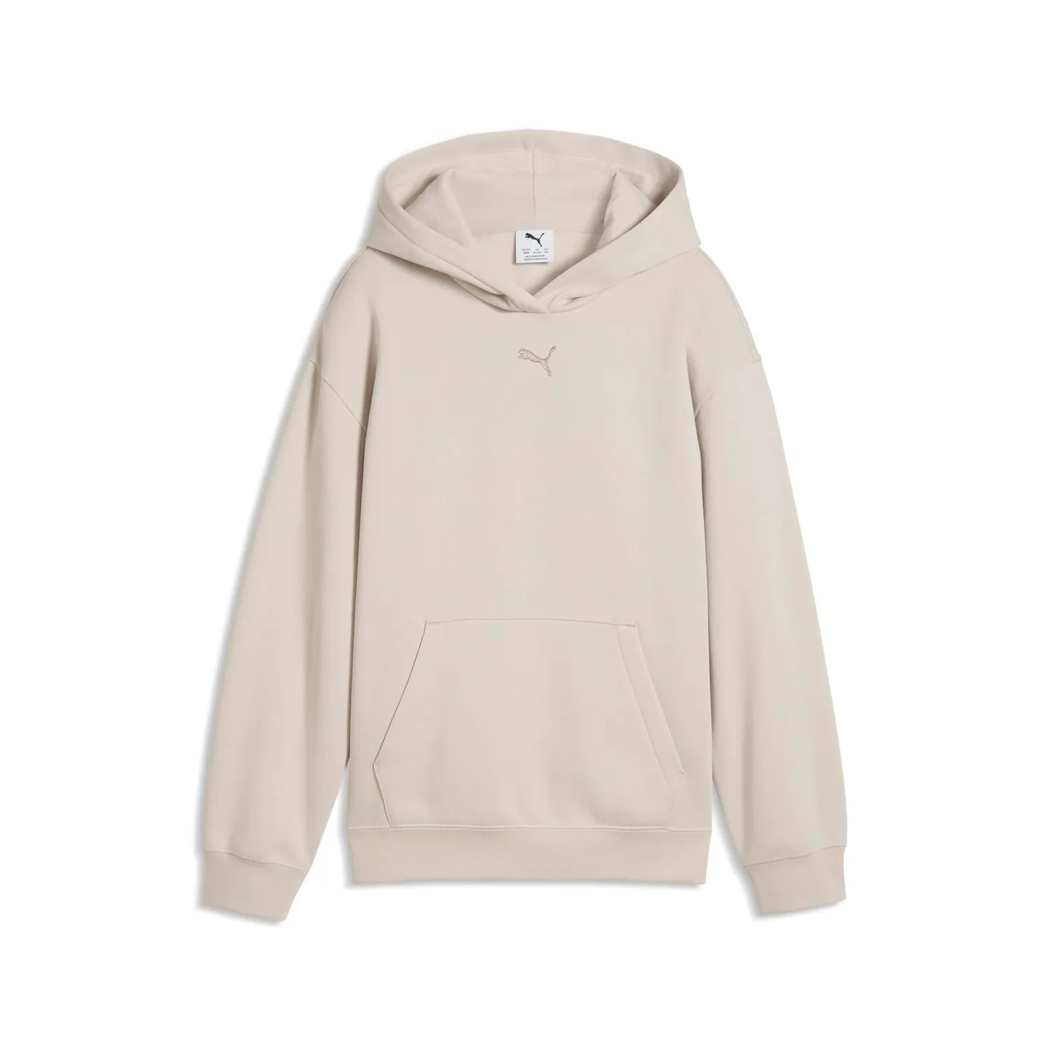 Puma Ess Centered Cat Logo felpa cappuccio ragazze 164 verde