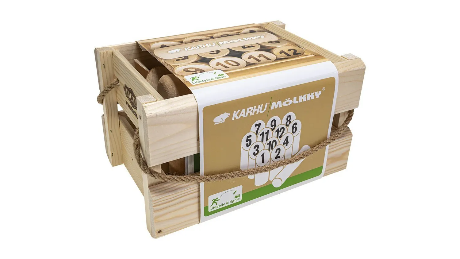 Karhu X Molkky Set gioco in legno betulla Finlandia