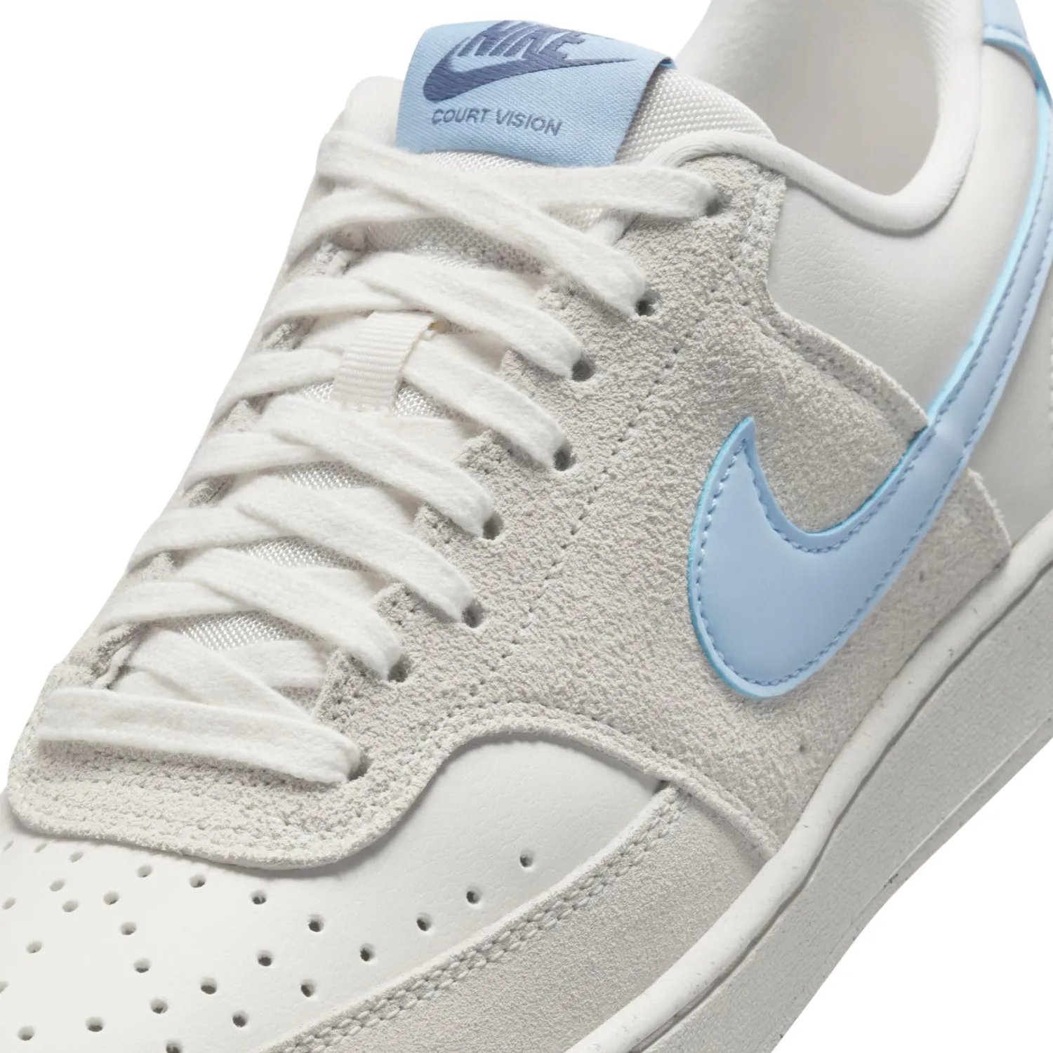 Nike Court Vision Low sneakers donna pelle bianca