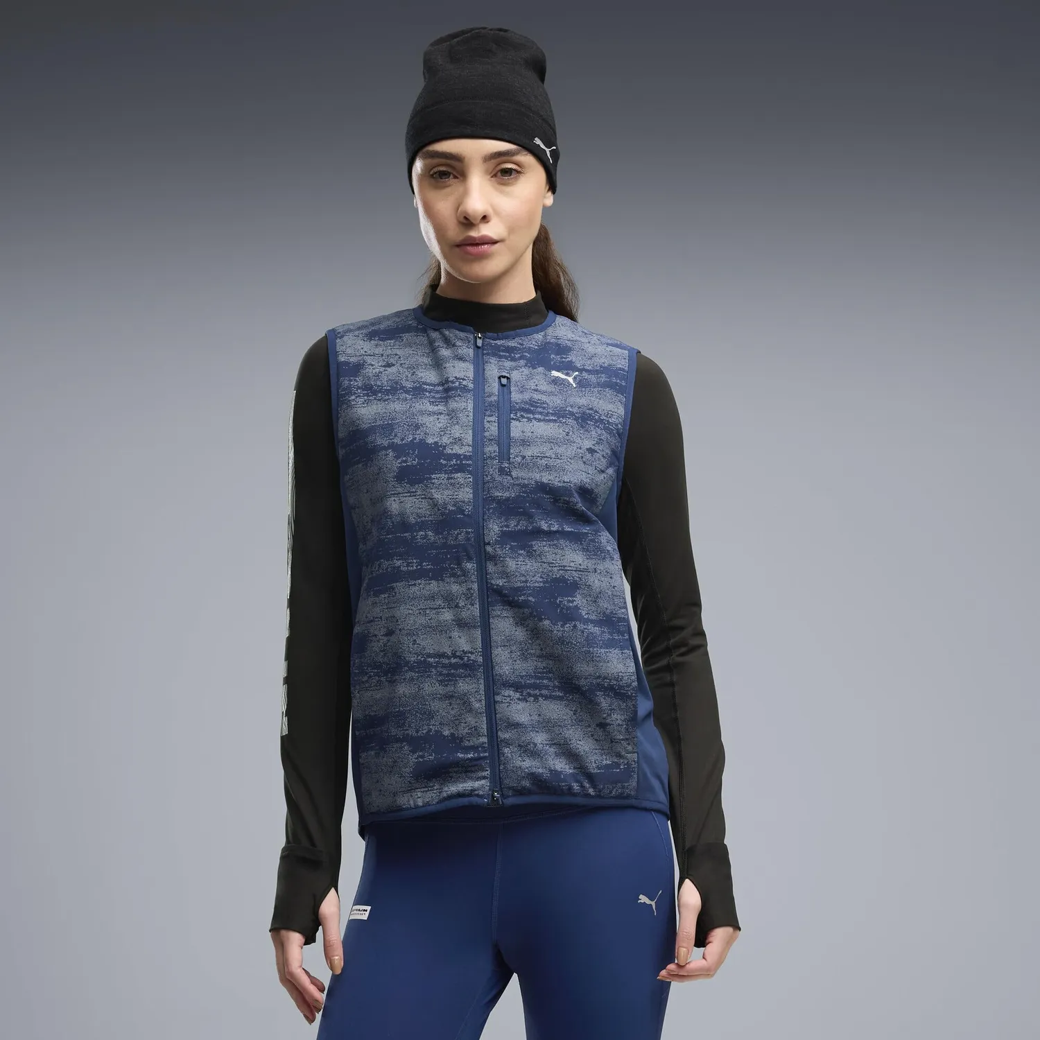 Puma Brightstride Primaloft gilet running donna imbottito