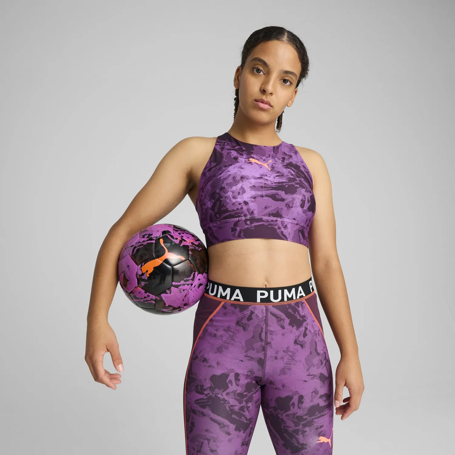 Puma Eversculpt indBLAZE reggiseno calcio donna S prugna
