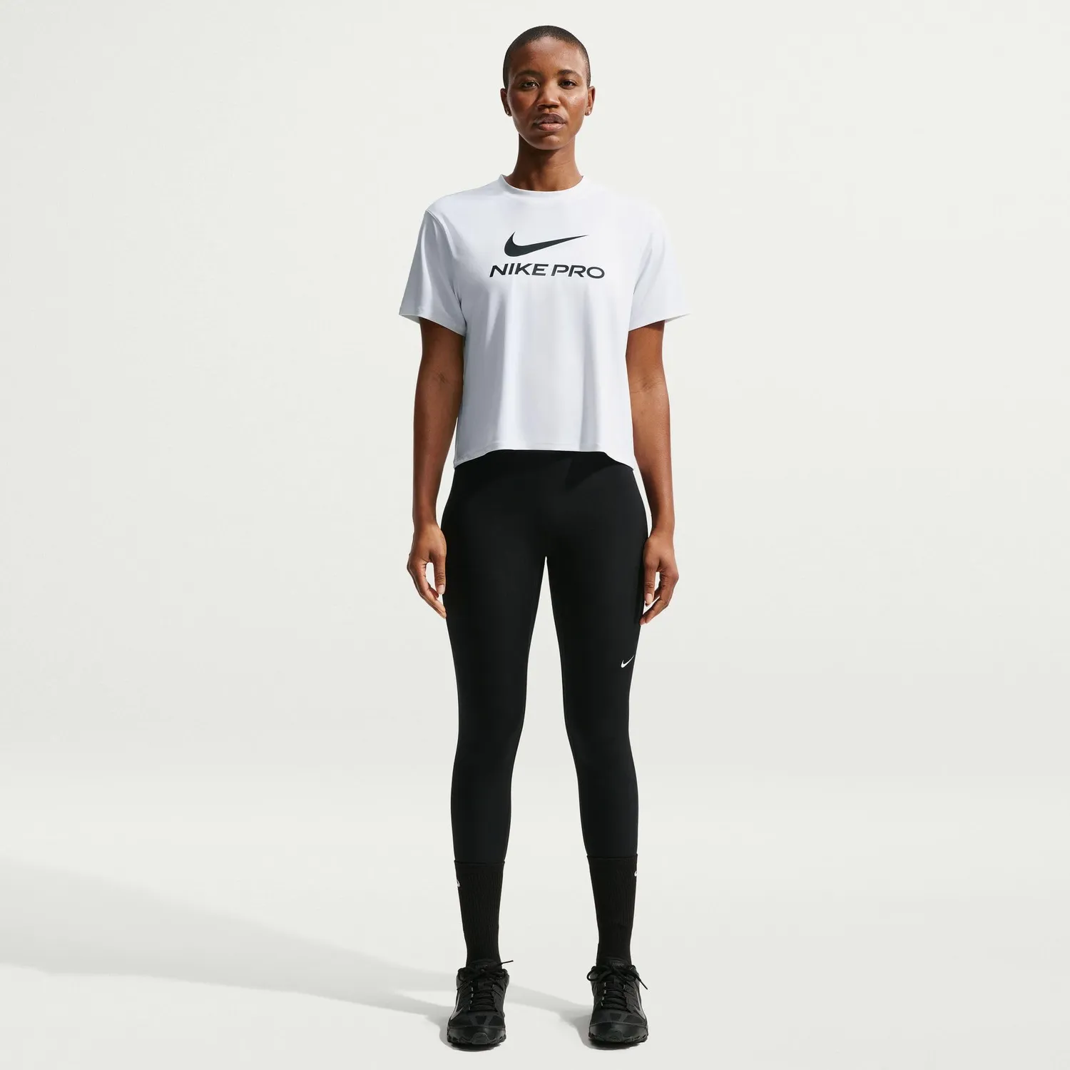 Nike Pro maglia donna S taglio ampio Dri-Fit nera