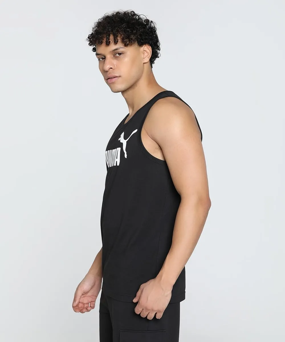 Puma Ess Logo Tank canotta uomo cotone estiva