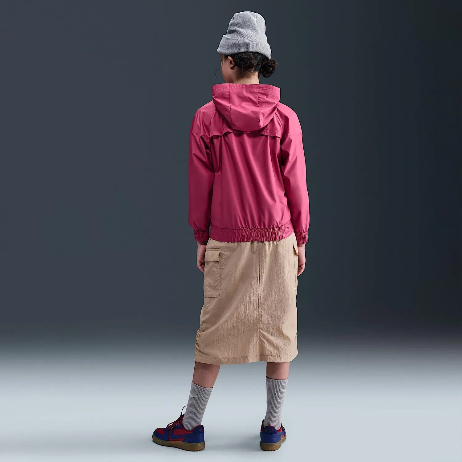 Nike Windrunner giacca bambini antipioggia con cappuccio