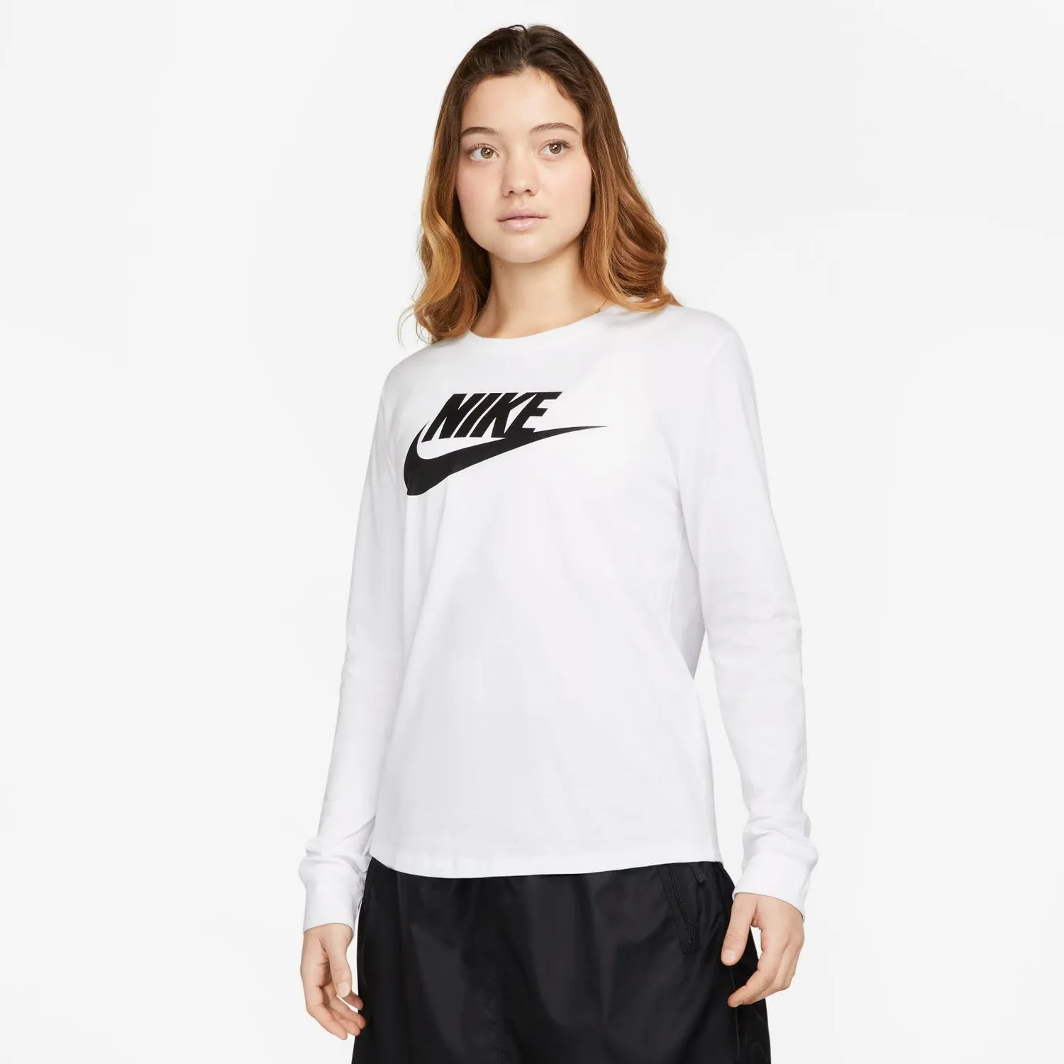 Nike NSW Tee Essntl LS ICN Ftra maglia donna M bicolore