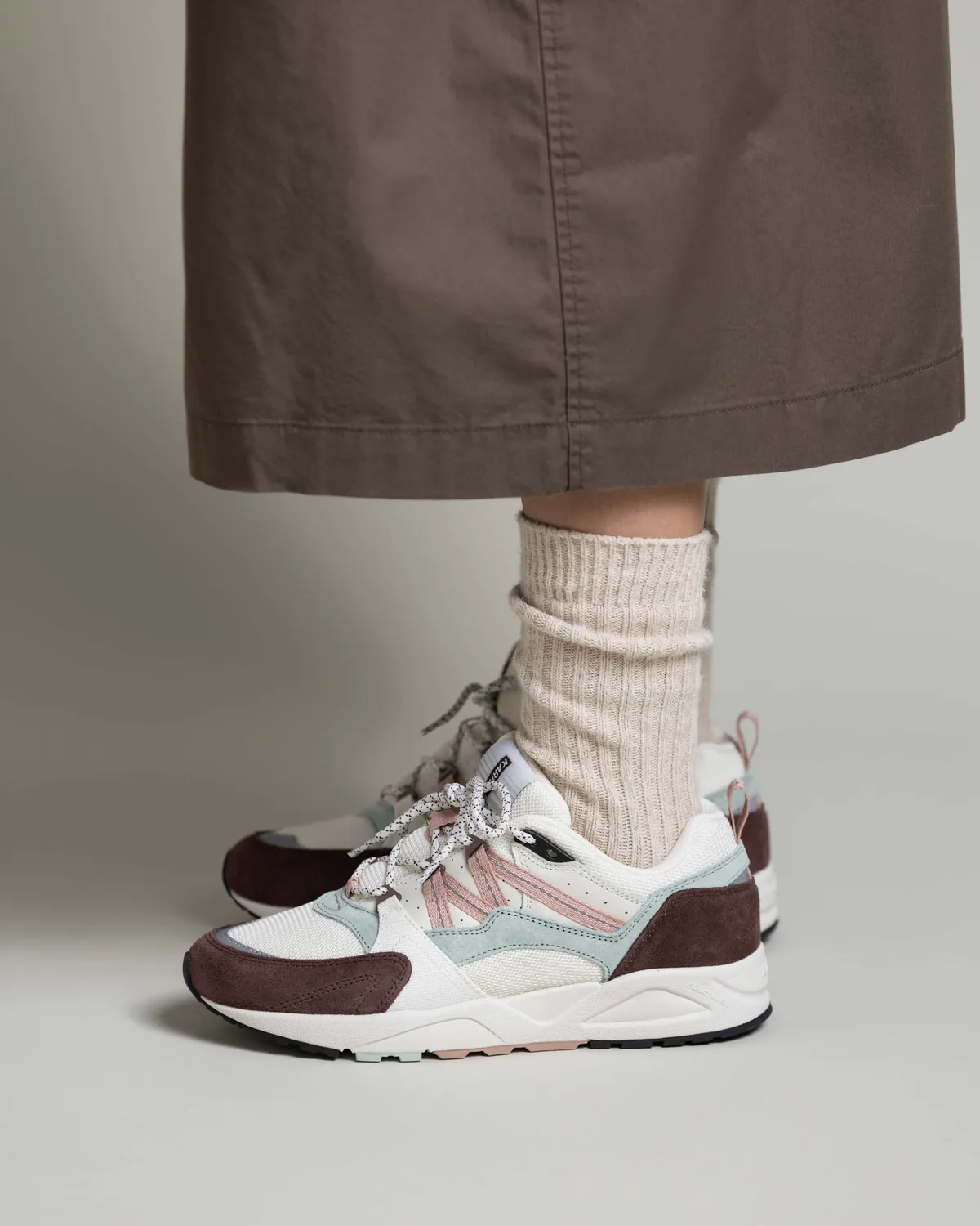 Karhu Fusion 2.0 sneakers Shaved Chocolate Adobe Rose pelle