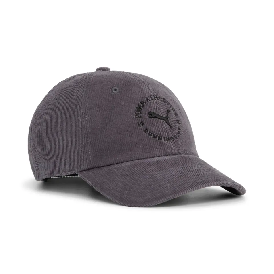 Puma Premium ESS Corduroy Dad Cap cappellino grigio