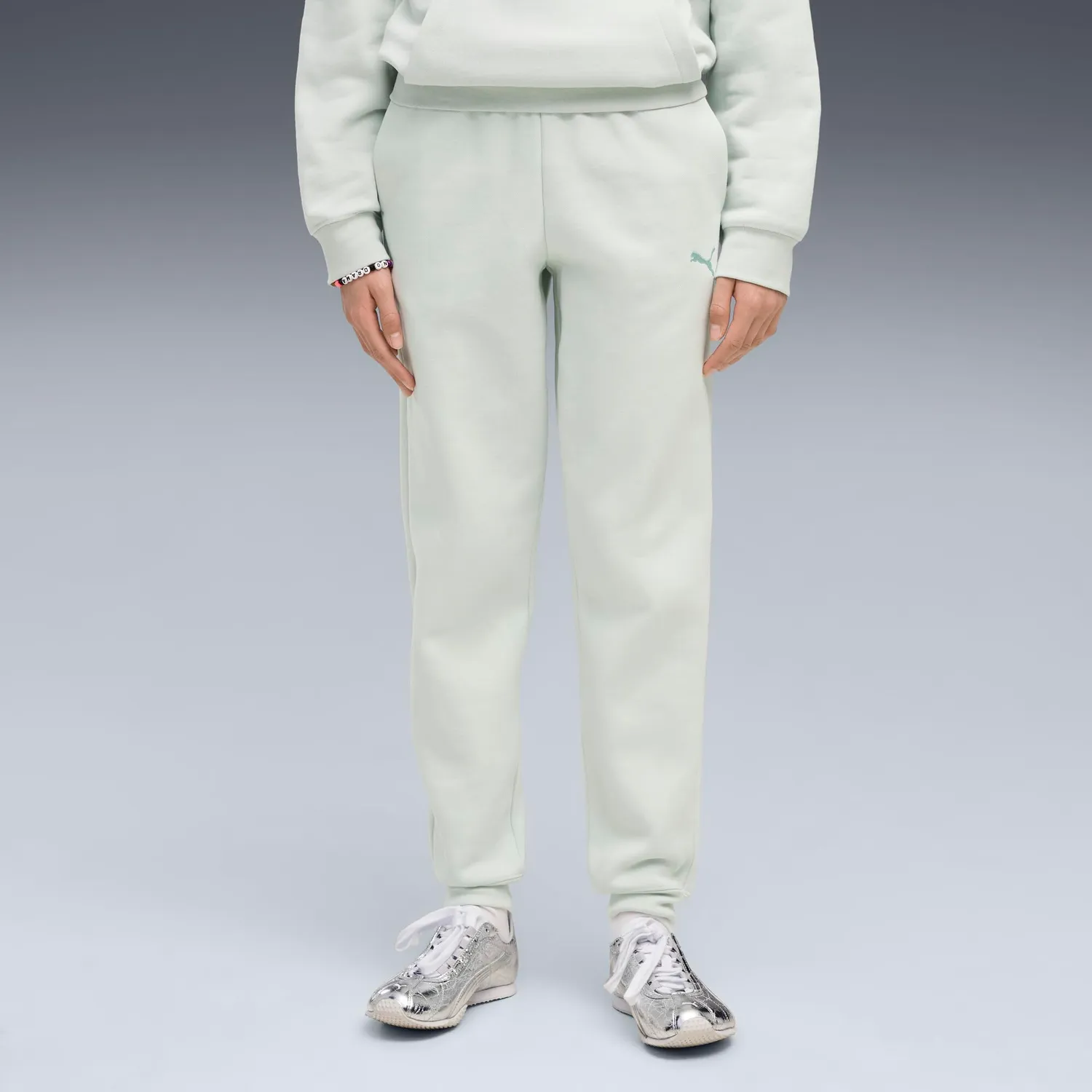 Puma Ess Sweatpants Cl FL G pantaloni tuta bambina 140 felpati