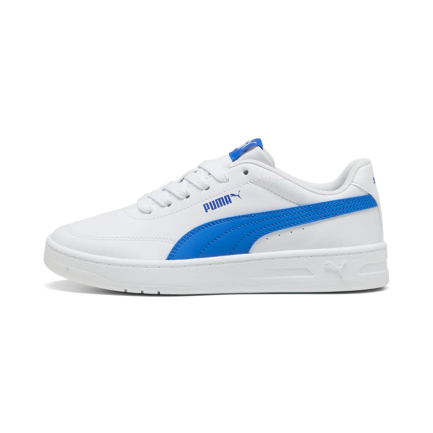Puma Court Classic Clean Jr scarpe bianco-blu bimbo