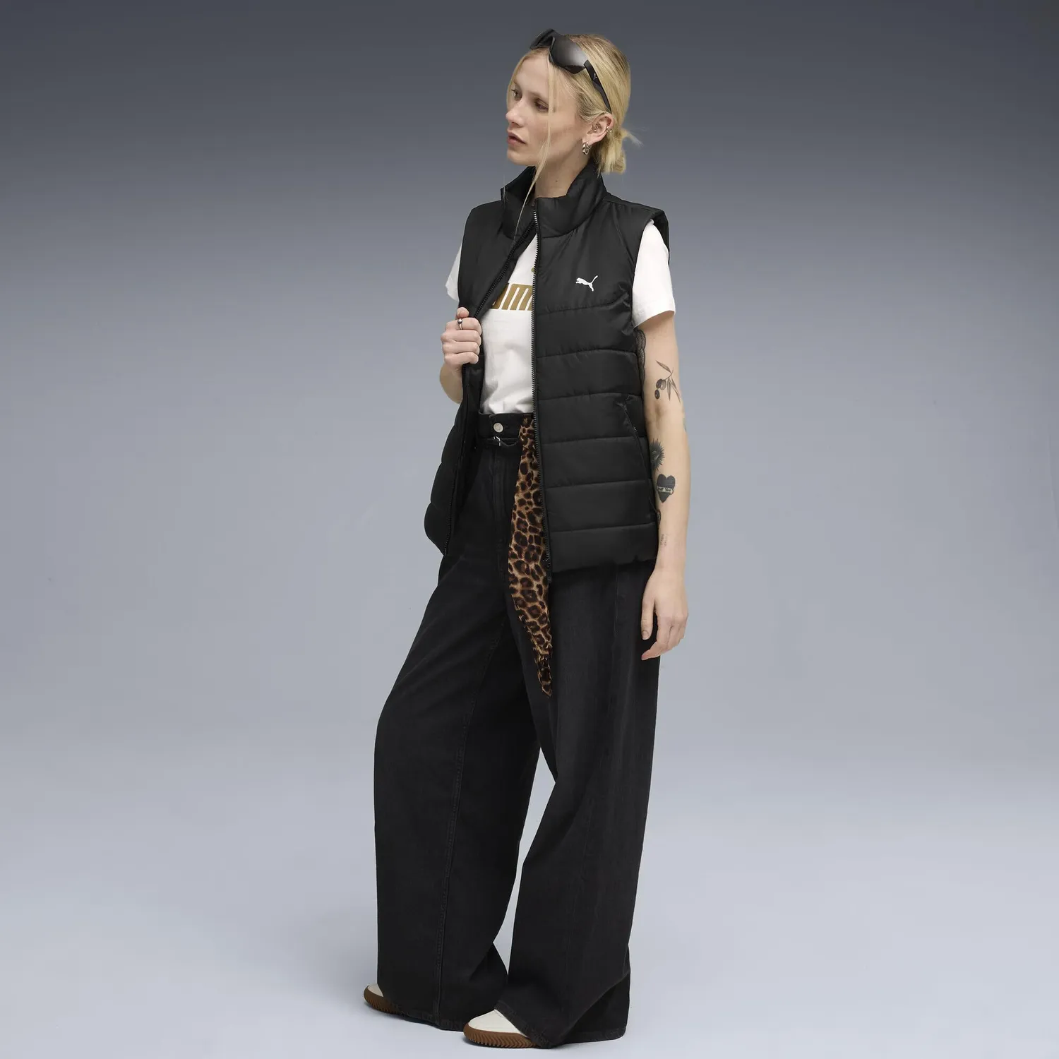 PUMA Essentials gilet imbottito donna taglia S nero