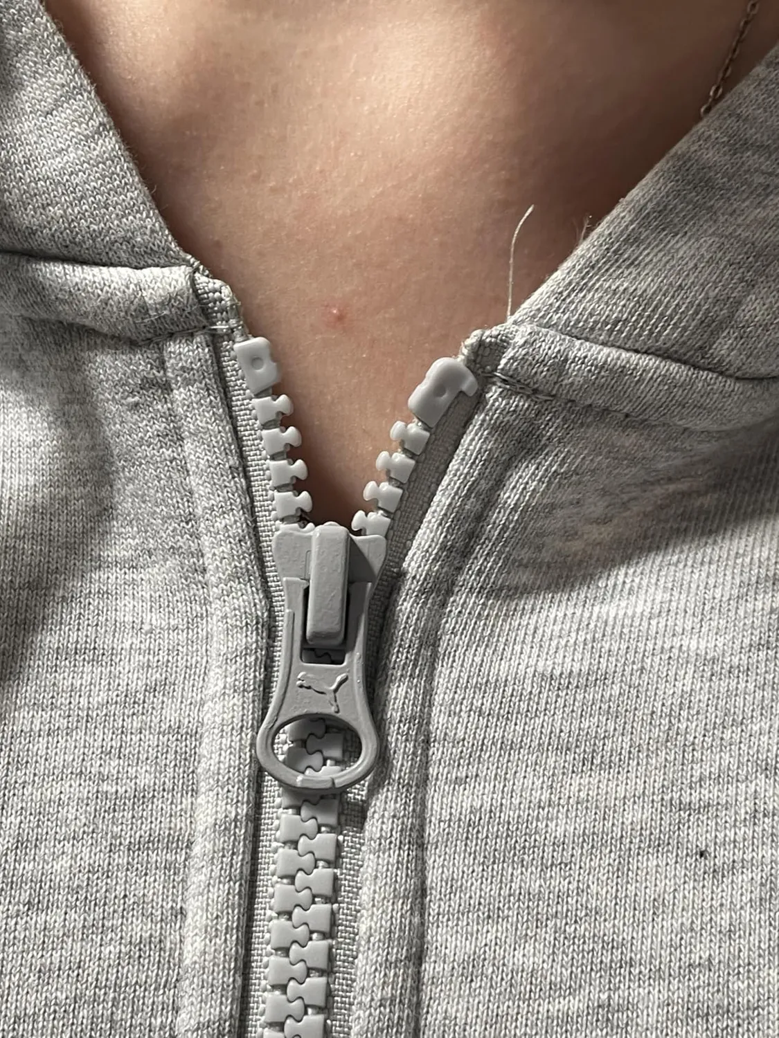 Puma Ess Small Logo Hoodie felpa zip ragazza taglia S