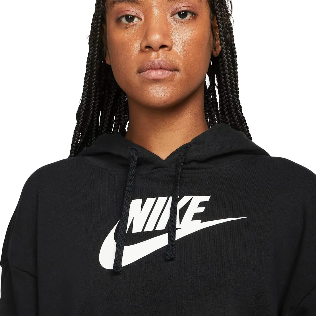 Nike NSW Club Fleece crop felpa nera L pile