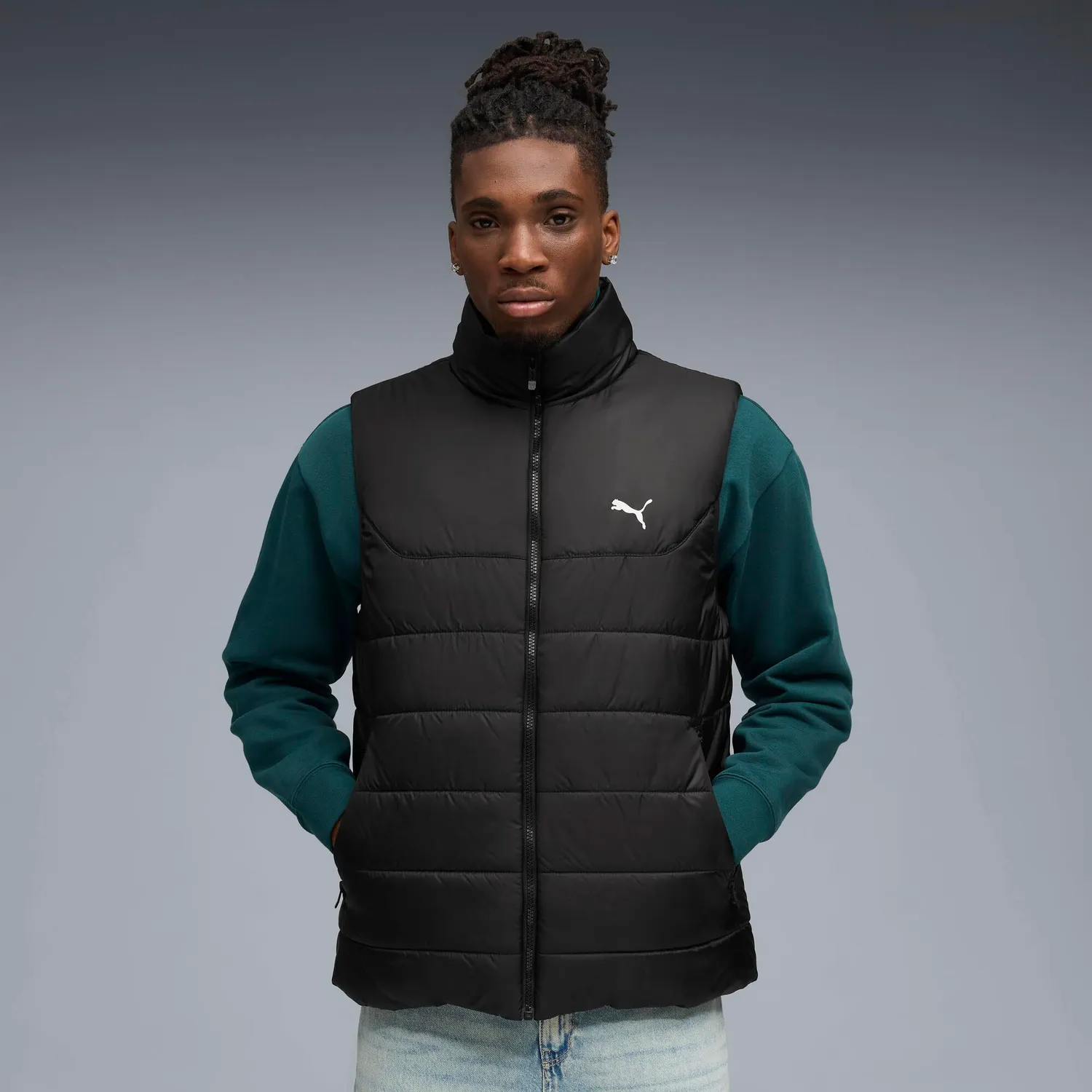 PUMA Ess Padded Vest gilet nero trapuntato