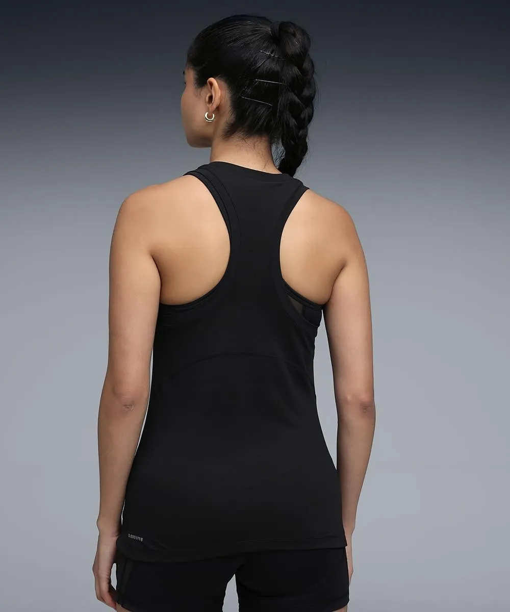 Puma Cloudspun Racerback Tank canotta donna nera