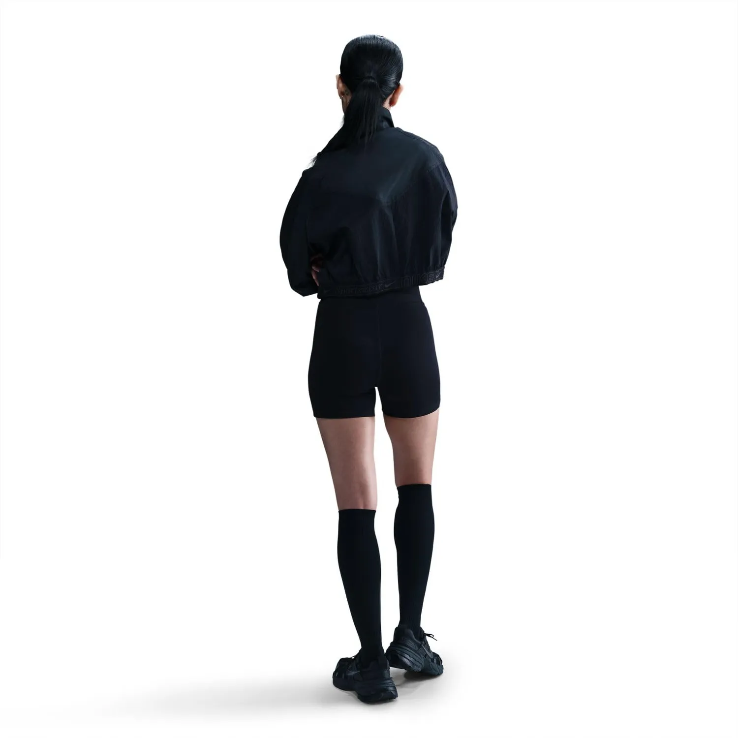Nike Sportswear Classic bike shorts donna M neri vita alta