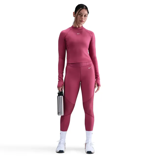 Nike Pro Dri-Fit maglia maniche lunghe donna S Sweet Beet traspirante