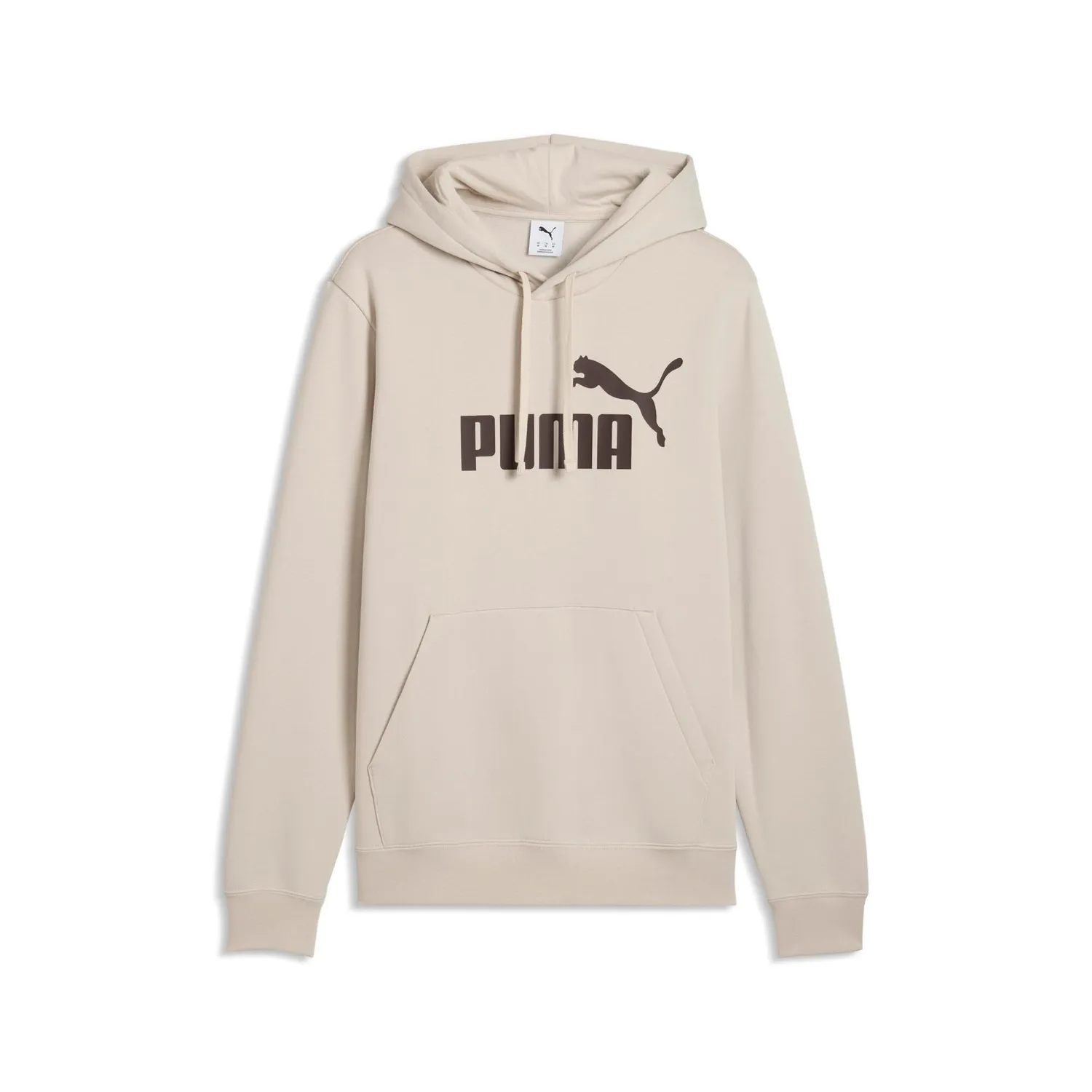 Puma Essentials felpa uomo con cappuccio cotone grigia