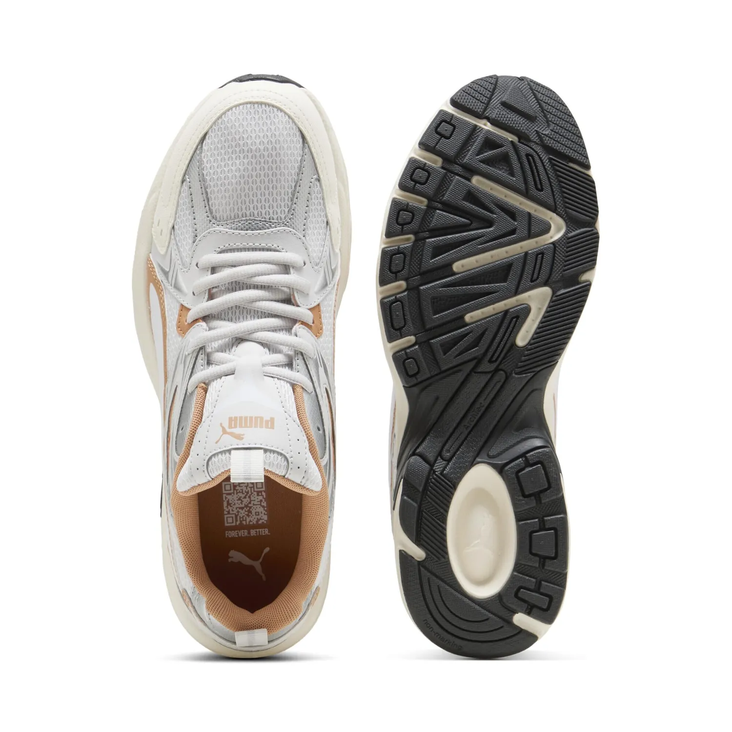 Puma Milenio Tech scarpe training bambino grigio rosso