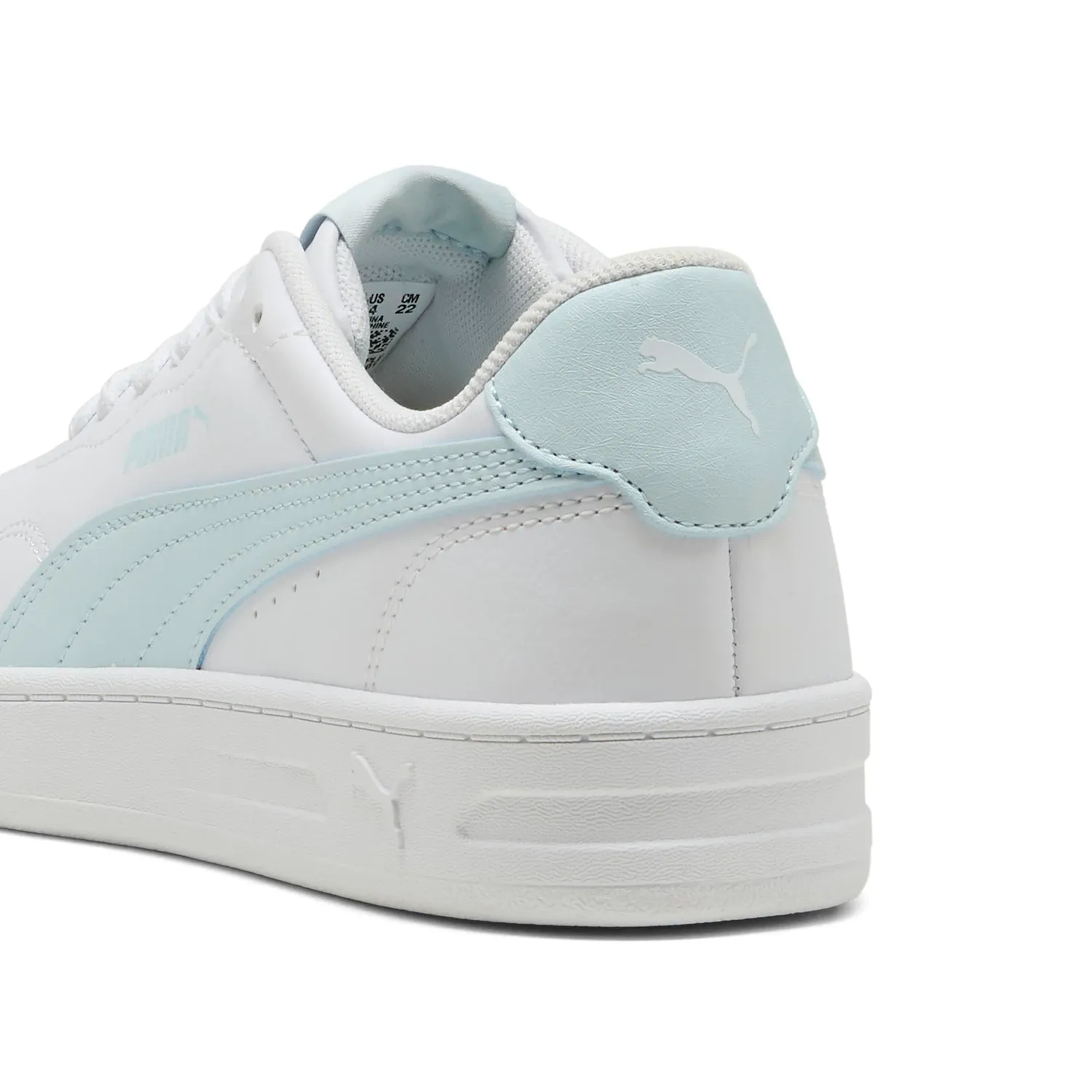 Puma Court Lally Jr sneakers bambina bianco azzurro