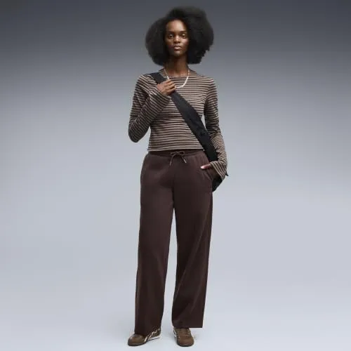 PUMA Class pantaloni pile donna gamba dritta felpa