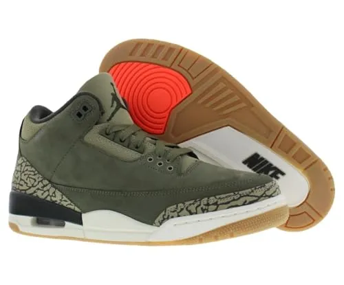 Jordan Air 3 Retro Medium Olive sneakers 42 EU pelle