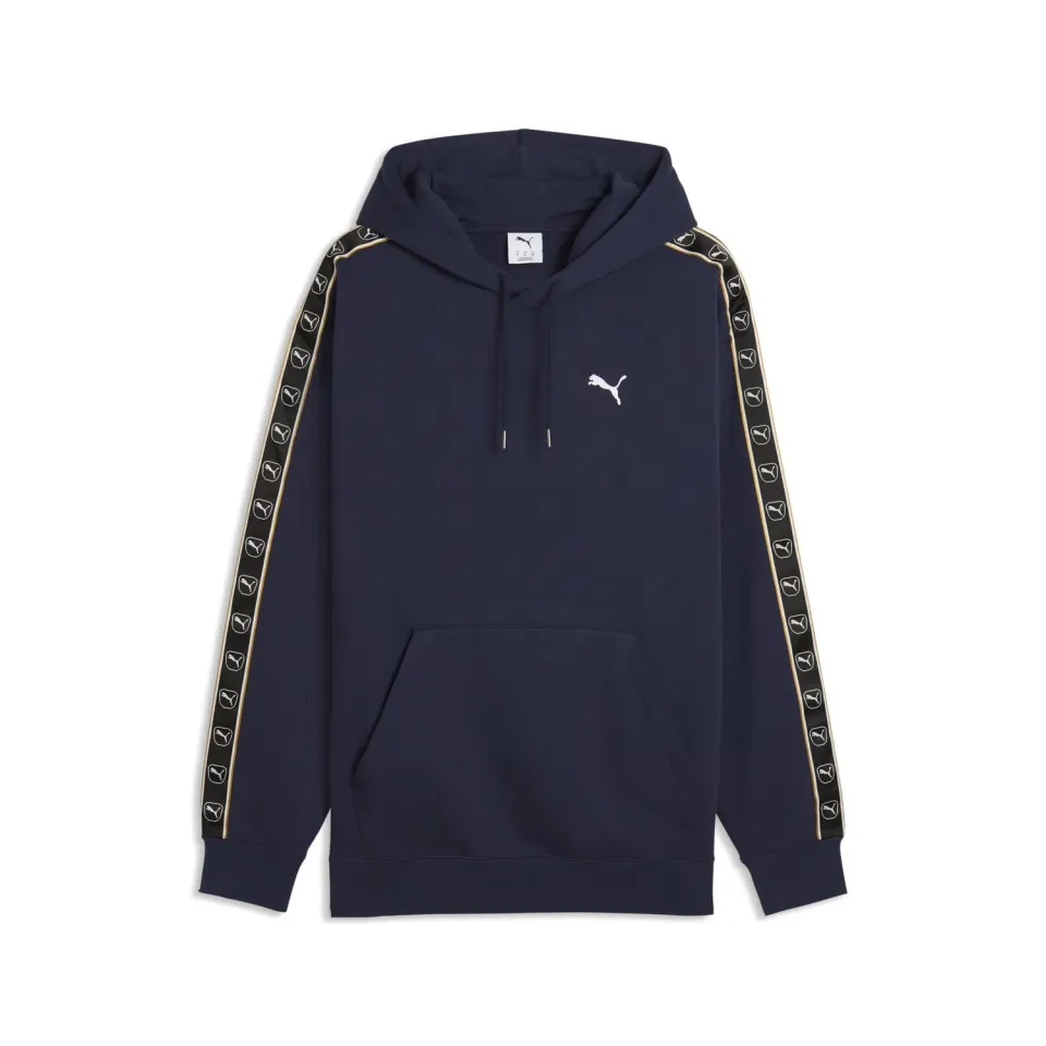 PUMA ESS Elevated Tape Relaxed felpa cappuccio uomo pile