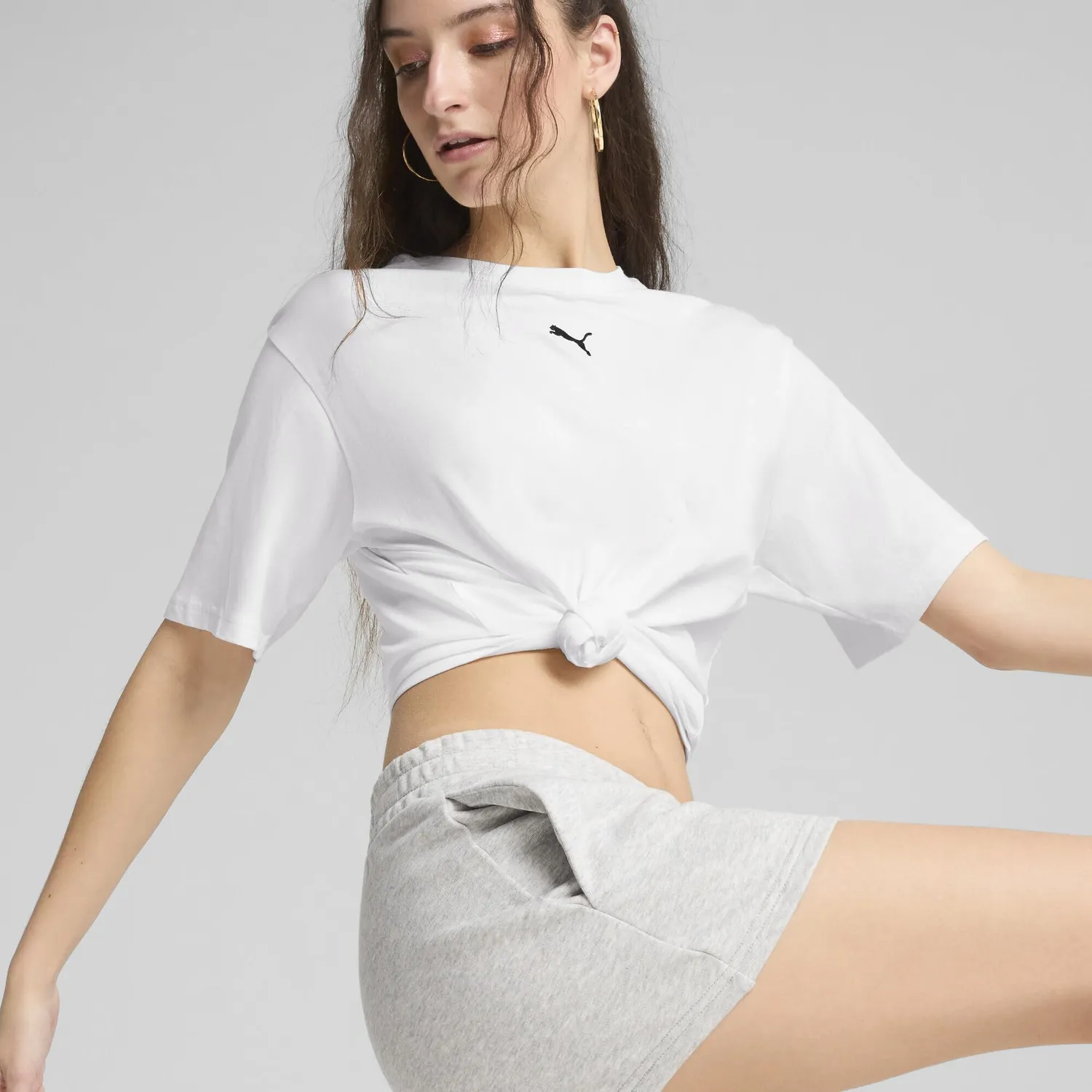 PUMA ESS Small No.1 Logo 4 Shorts donna neri S