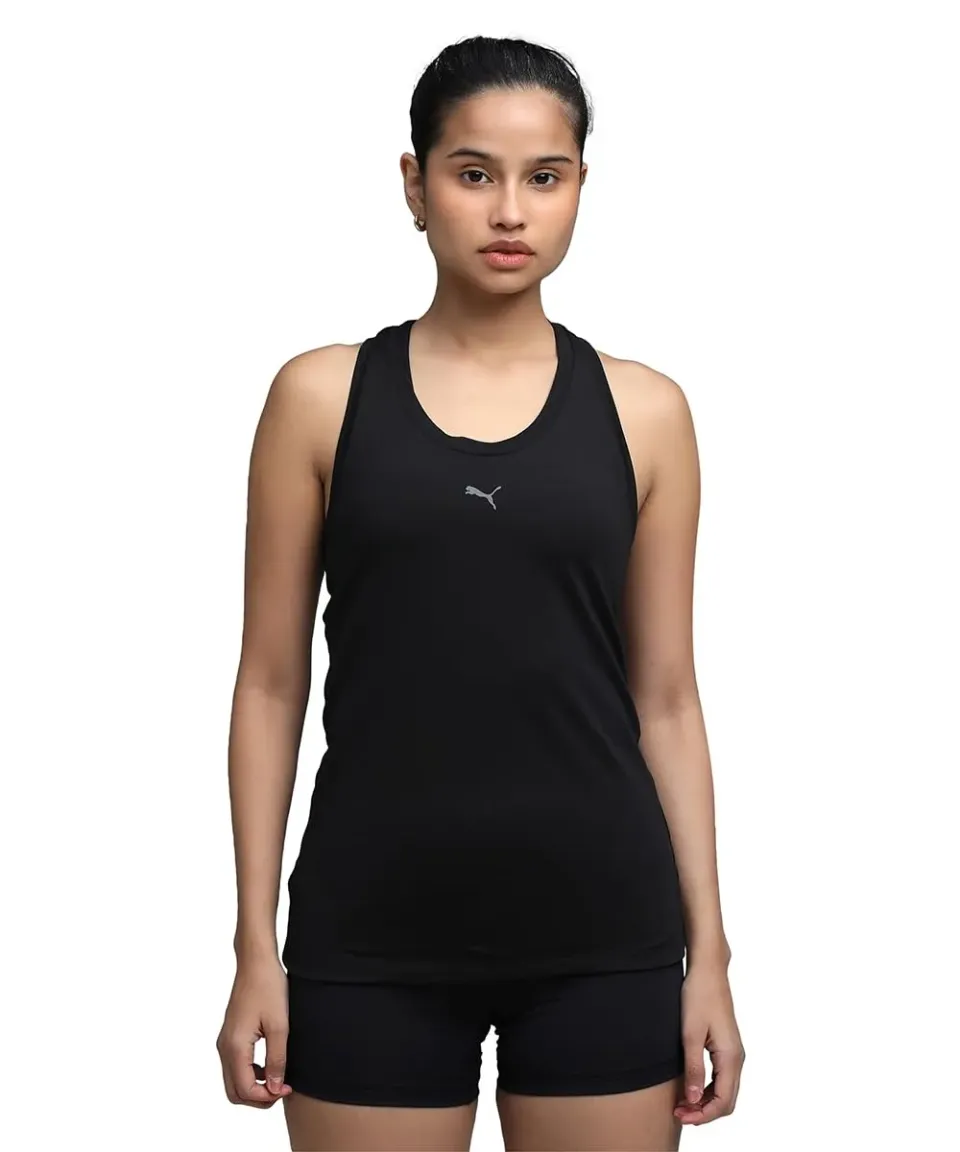 Puma Cloudspun Racerback Tank canotta donna nera